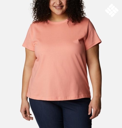 Tricouri Columbia Sapphire Point Scurte Sleeve Dama Corai | Plus Size BQ9QMS87A